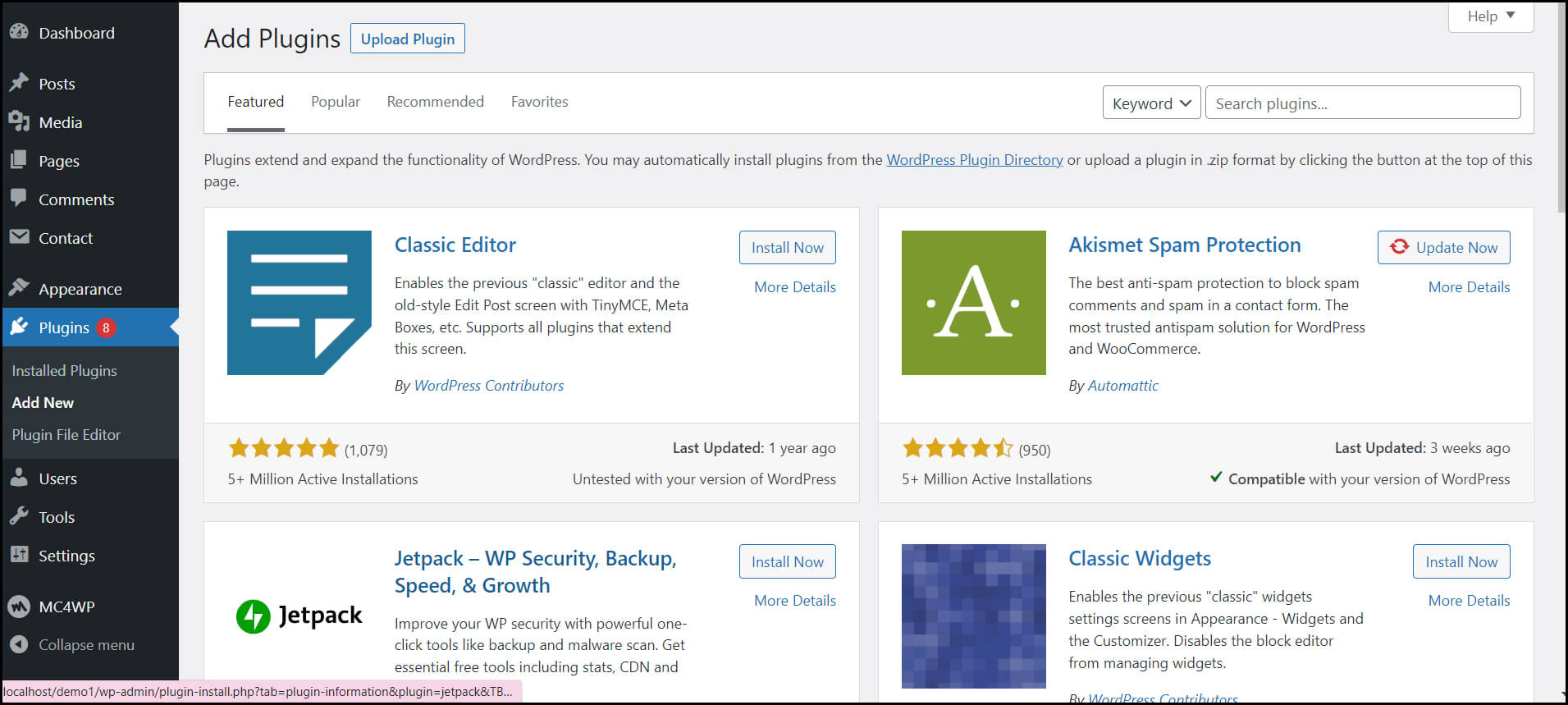 Install Plugins